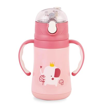 Cello Doodle Kids Flask | 329 Ml | Leak-Proof | Pink