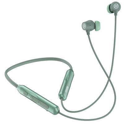 Noise Airwave Pro Bluetooth Wireless Neckband Earphones with Mic - Metallic Green Noise Airwave Pro Bluetooth Wireless Neckband Earphones with Mic - Metallic Green