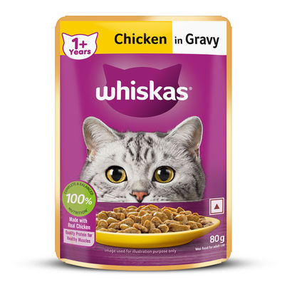 Whiskas Adult Chicken in Gravy Wet Cat Food Whiskas Adult Chicken in Gravy Wet Cat Food