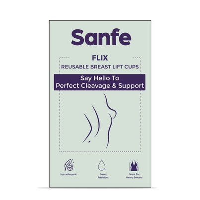 Sanfe Flix Reusable Boob Lift Cups For Breast Push Up Braless, Padded, Rabbit A-C Cup Sanfe Flix Reusable Boob Lift Cups For Breast Push Up Braless, Padded, Rabbit A-C Cup