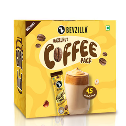Bevzilla Hazelnut Instant Cofffee Powder Sachets