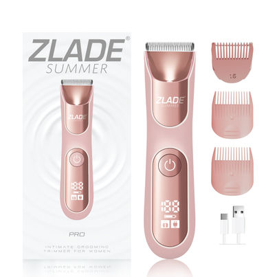 Zlade Summer Pro Intimate Body Trimmer for Women|Soft Ceramic Blades|Waterproof|Digital Display