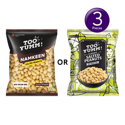 Too Yumm! Salted Peanuts | No Palm Oil | Protein Goodness Combo 
