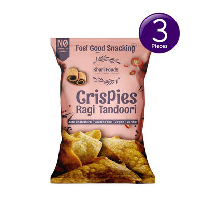 Khari Foods Tandoori Ragi Crispies Chips - No Palm Oil Combo Khari Foods Tandoori Ragi Crispies Chips - No Palm Oil Combo