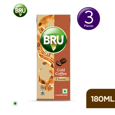 BRU Classic Cold Coffee | Tetra Pack Combo 