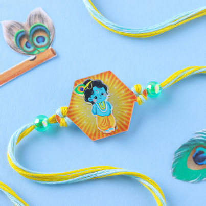 Kids Bal Krishna Blessings Rakhi (FNP)