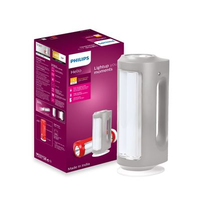 Philips Led 5W Helio Rechargeable Led Lantern Grey
