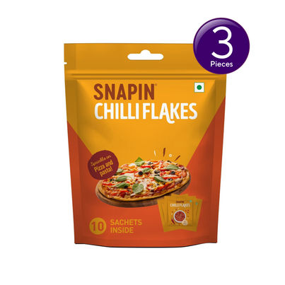 Snapin Chilli Flakes Sachet Pouch Combo 