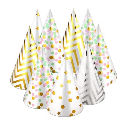 Party Propz Stylish Birthday Caps - Set Of 10