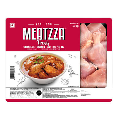 Meatzza Bone-in Frozen Chicken Curry Cut (Antibiotic Free)