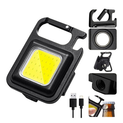 DesiDiya 800 Lumen Rechargeable Cob Keychain Work Light With 3 Lighting Modes