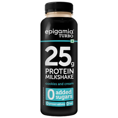 Epigamia Turbo Cookies and Cream Protein Milkshake