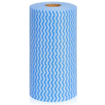 Daluci Kitchen Cleaning Towel Roll - Reusable | Washable and Super Absorbent | 1 Roll - 80 Pulls - Assorted