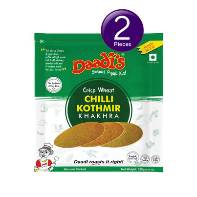 Daadi's Chilly Kothmir Khakhra Combo