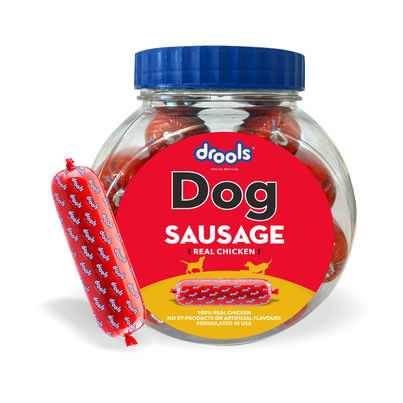 Drools 100% Real Chicken Sausage Dry Dog Food (10 x 55 gm)