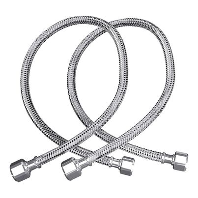 Lifelong LLBACP01, 304 Grade Braided Stainless Steel Connection Geyser Pipe - 18 Inches