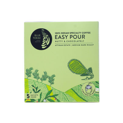 Blue Tokai Easy Pour Attikan Chocolate Medium Roast Hot Brew Coffee
