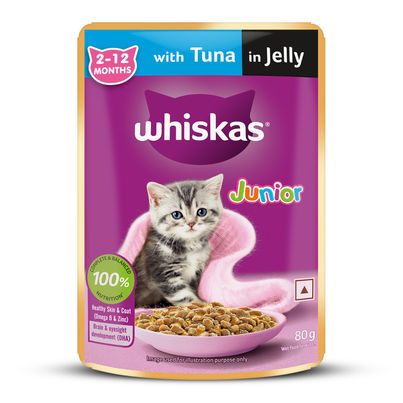 Whiskas Junior Tuna in Jelly Wet Cat Food Whiskas Junior Tuna in Jelly Wet Cat Food