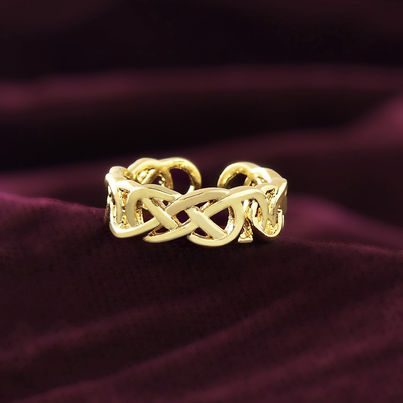 Voylla Valentine's Day Infinity Knot Of Love Ring