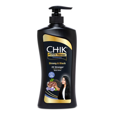 Chik Protein Therapy Shampoo| For Strong & Black Hair | With The Goodness Of Black Tea, and Flax Seeds