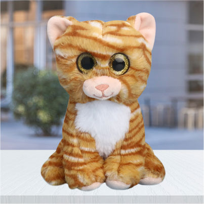 Sterling Cat Soft Toy | Brown - Height - 20 cm
