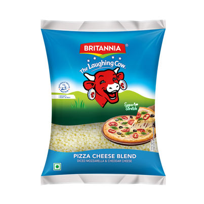 Britannia The Laughing Cow Cheese Diced Pizza