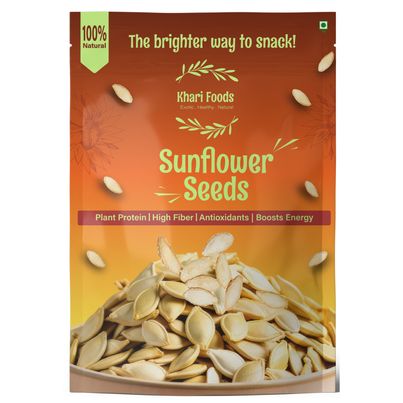Khari Foods Premium Sunflower Seeds | Fibre Rich | Seeds for Eating