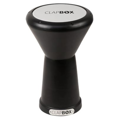 Clapbox Darbuka- Aluminium (9 Inches, Black) Full Size