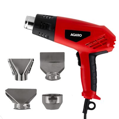 Agaro 2000W Heat Gun Hg2120, 4 Nozzle Attachments Agaro 2000W Heat Gun Hg2120, 4 Nozzle Attachments
