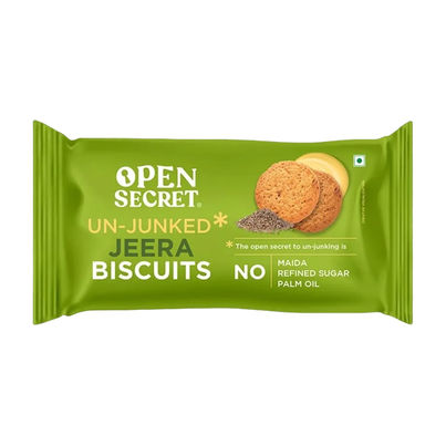 Open Secret Zero Maida Jeera Millet Biscuit | Healthy Snacks with Zero Refined Sugar & No Palm Oil