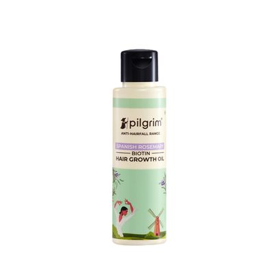 Pilgrim Spanish Rosemary & Biotin Hair Growth Oil helps Control Hairfall & strengthens Hair