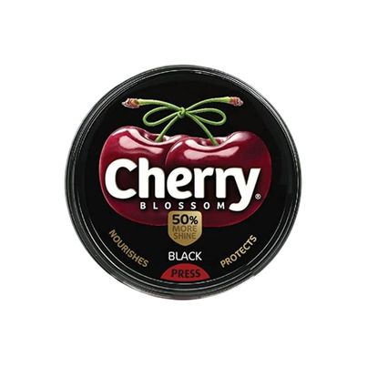 Cherry Blossom Black Wax Shoe Polish Leather Shoe Shiner