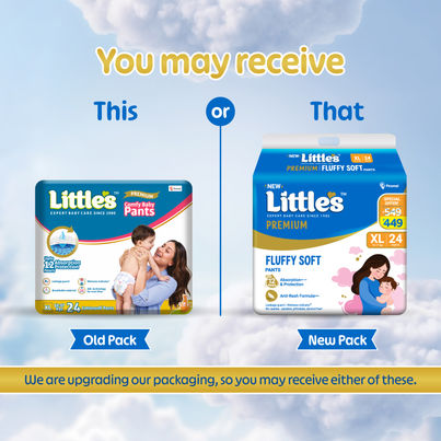 Littles Expert Baby Care Comfy Baby Diapers | Pant Style | XL | 24 pcs