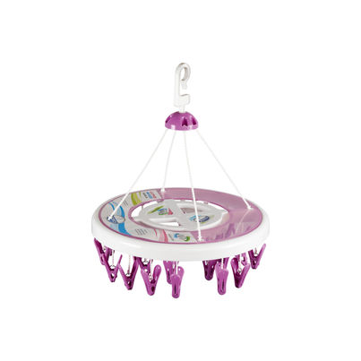 Joyo Plastics 24 Clip Cloth Hanging Hanger (Colour May Vary)