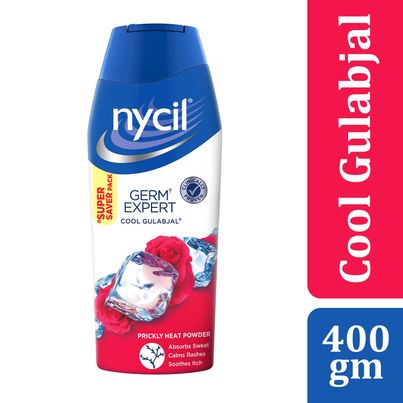 Nycil Germ Expert Cool Gulabjal Prickly Heat and Cooling Powder - 400 g