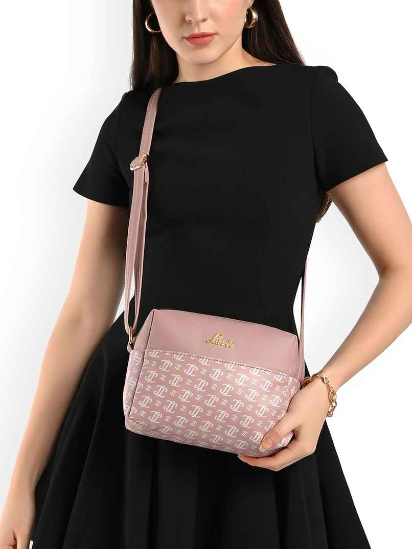 Lavie Women's Mono Ll Senna Box Crossbody Sling Bag | Ladies Purse Handbag | Pink Lavie Women's Mono Ll Senna Box Crossbody Sling Bag | Ladies Purse Handbag | Pink