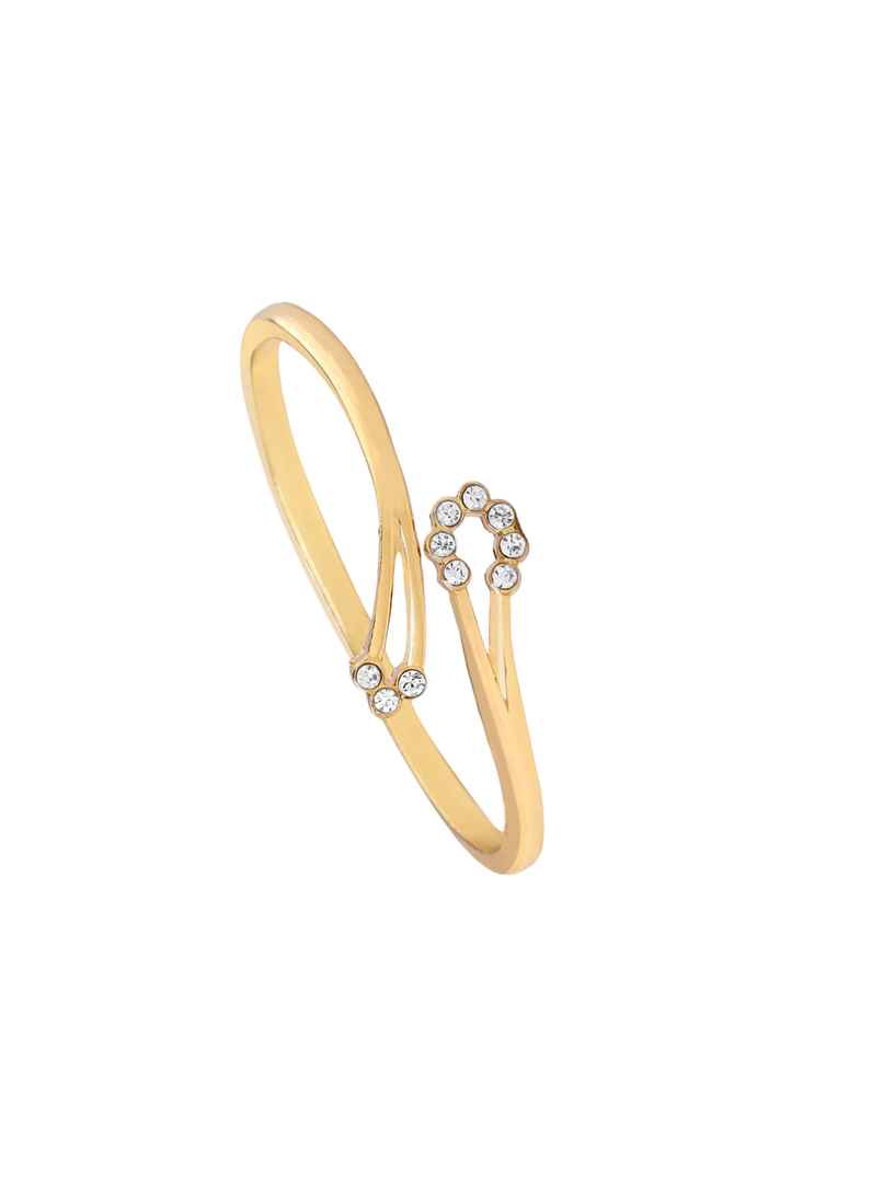 Yellow Chimes Bangle Bracelet for Women | Golden Crystal Fashion Bangles