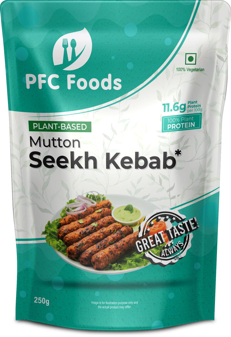 Pfc FOODs Plant Based Mutton Seekh Kebab
