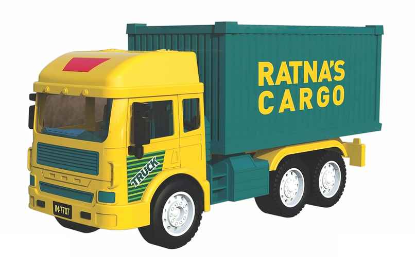 Ratna's Toy Cargo Container Truck Ratna's (Colour May Vary)
