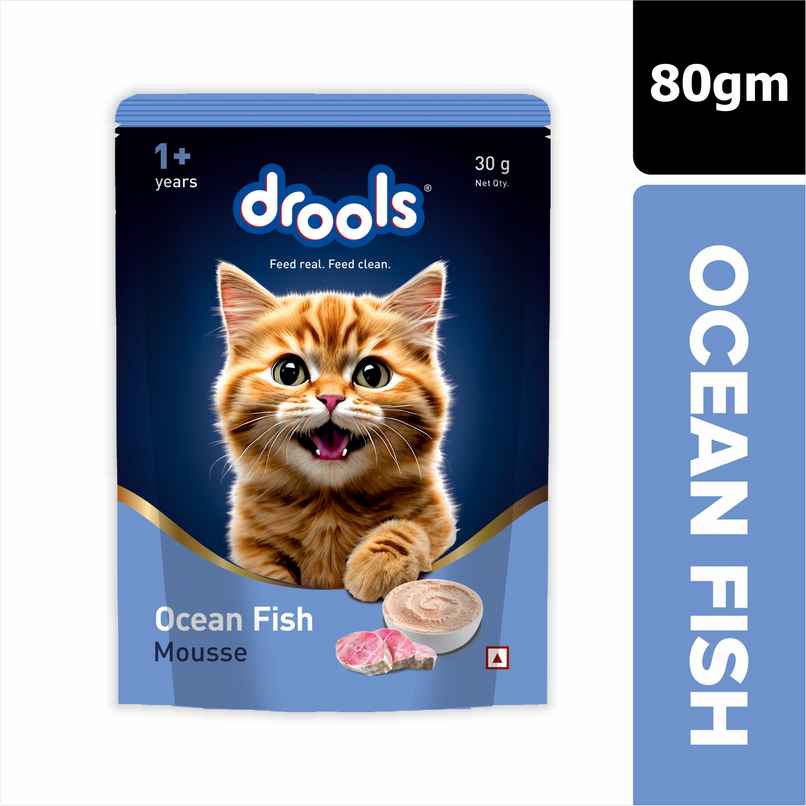 Drools Ocean Fish Mousse Adult Cat Wet Food 80gm