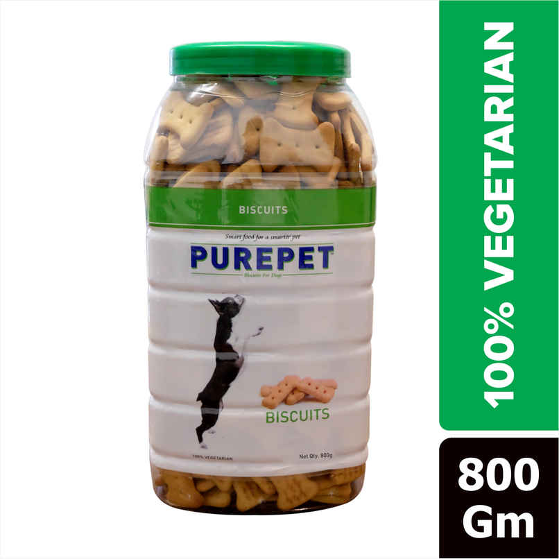 Purepet 100% Vegeterian Dog Biscuit Treats Jar