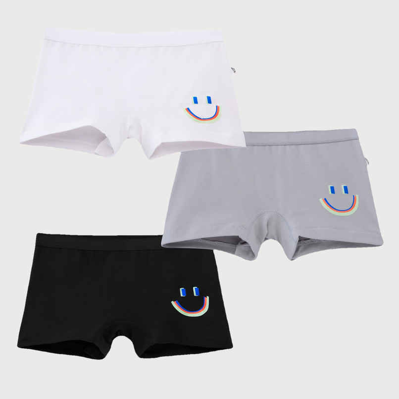 PlanB Happy 3-Pack Girl Trunks Navy, Grey, White - 8-10 Yrs PlanB Happy 3-Pack Girl Trunks Navy, Grey, White - 8-10 Yrs