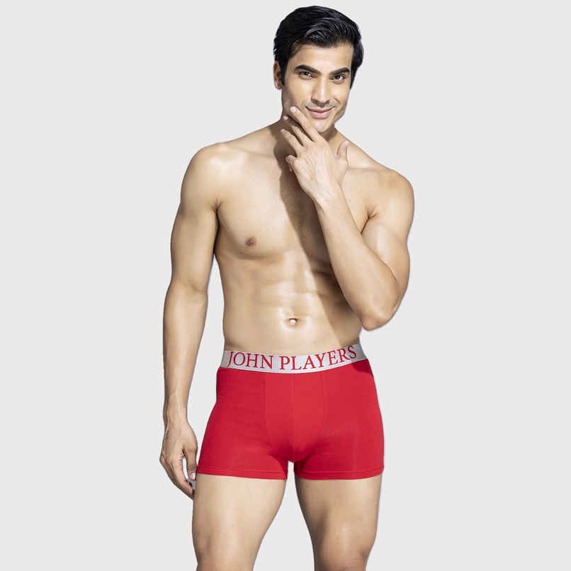 John Players Men's Classic Cotton Trunk | (JTK046M04) | Red - XL