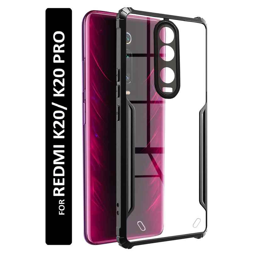 Kwine Case Redmi K20 / K20 Pro Back Cover - Black Bordered Transparent Case Kwine Case Redmi K20 / K20 Pro Back Cover - Black Bordered Transparent Case