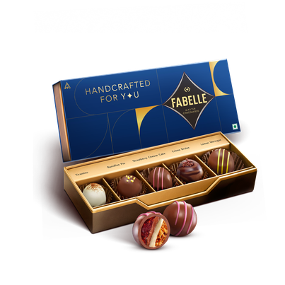 Fabelle Dessert Collection-5 Handcrafted Dessert Inspired Chocolate Truffles