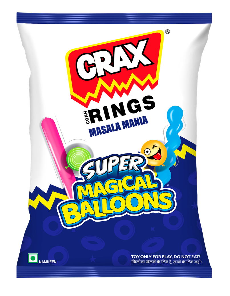 Crax Corn Rings Masala Mania Puff Snacks With Super Toys