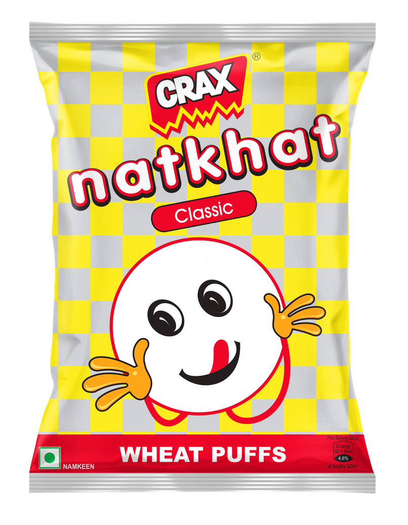 Crax Natkhat Classic Wheat Puffs Snacks