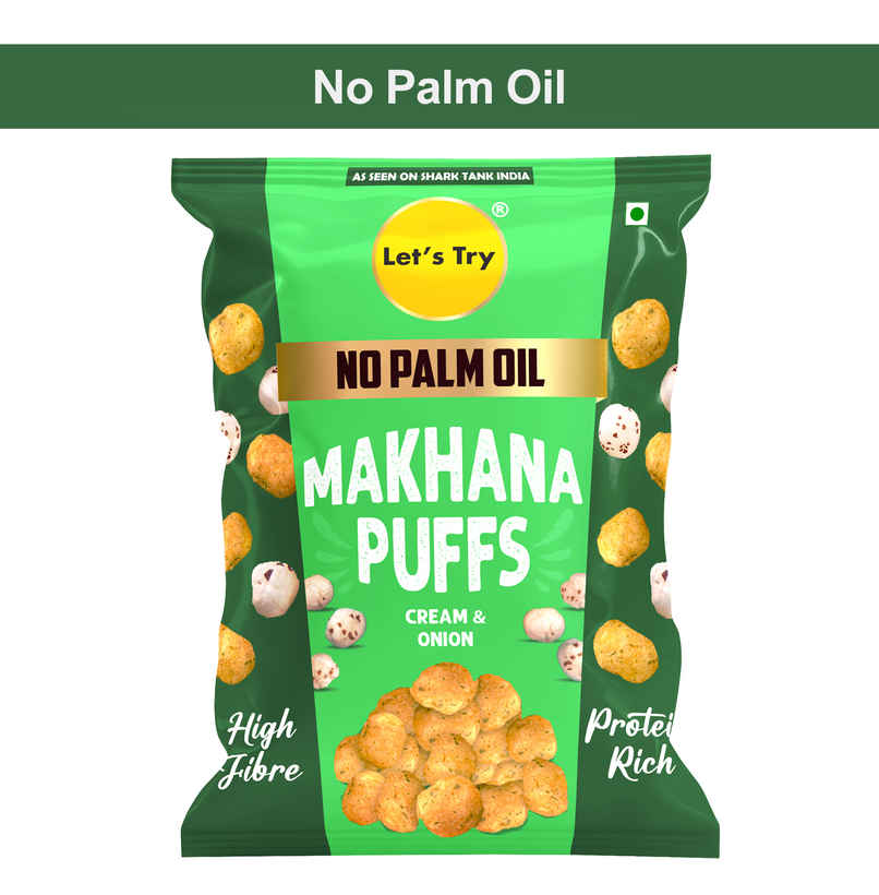 Let's Try Sour Cream And Onion Makhana Puffs Let's Try Sour Cream And Onion Makhana Puffs