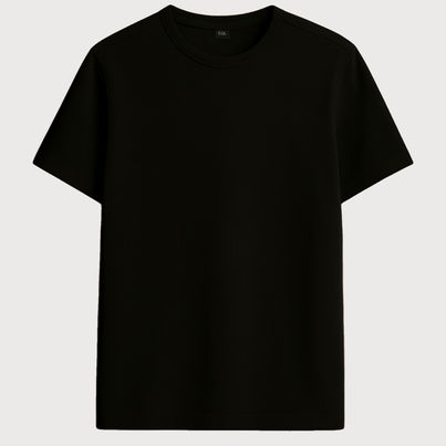 EQL Unisex Select Cotton Lycra T-Shirt | Black - M