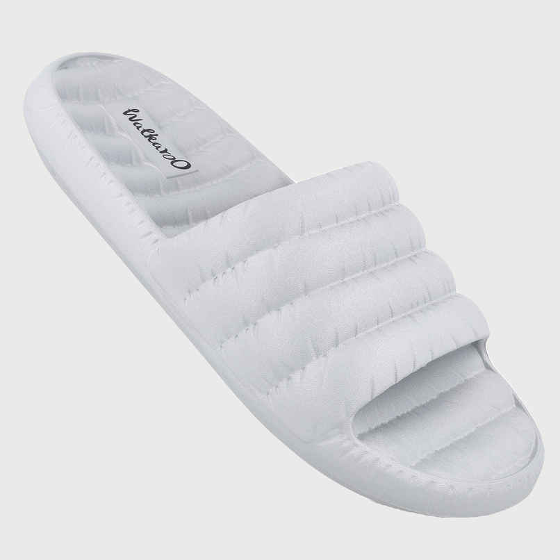 Walkaroo Men's Flip Flop Sliders | WC8770 Light Grey | UK 8